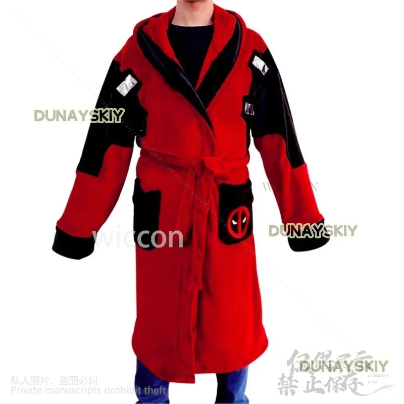 

CyAnime Movie Deadth Paol Bathrobe Cosplay Costume Men Women Halloween Christmas Flannel Hooded Pajamas Sleepwear Customized