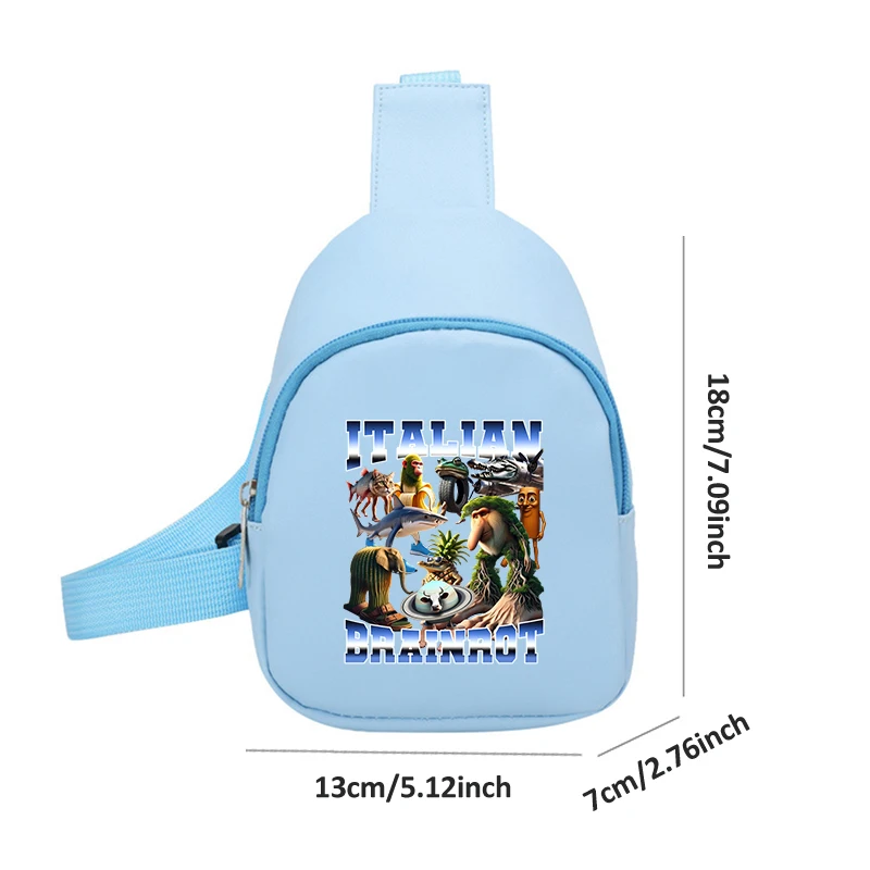 الإيطالية Brainrot سلسلة الكتف حقيبة كروسبودي الساخن AI الحيوانات أكياس الصدر الصغيرة لطيف الحلوى المحفظة تخزين الحقيبة هدايا عيد الميلاد