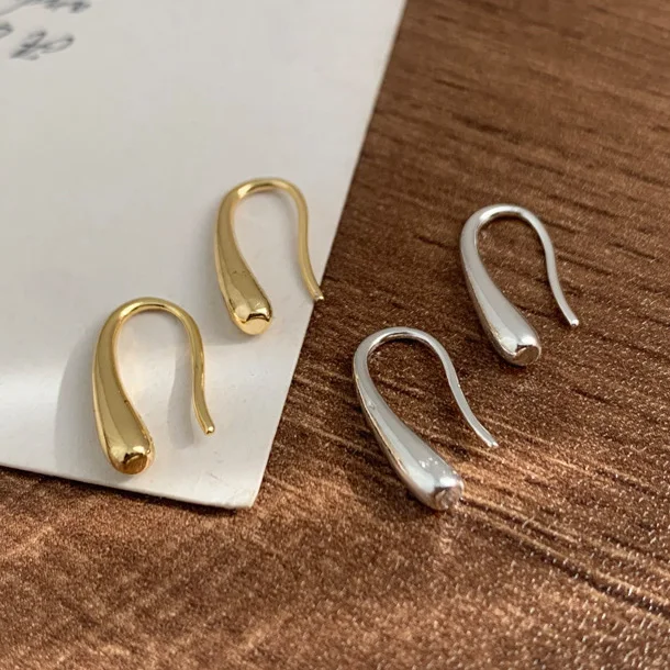 

PONYKISS стерлингового серебра 925 пробы минималистичные серьги-гвоздики с каплями воды для женщин вечерние Корея модные изящные ювелирные изделия мини-аксессуары