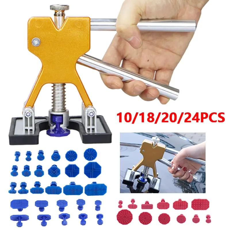 Car Dent Repair Tool Kit Puller Push Paintless Remove Car Body Dents Repair Tool Used To Repair Slight Dents Hail Pits