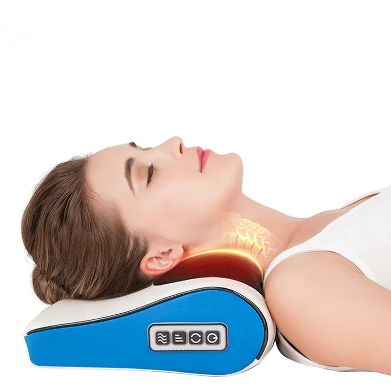 

2024 Comfortable neck electric massage pillow portable heating pillow for full body