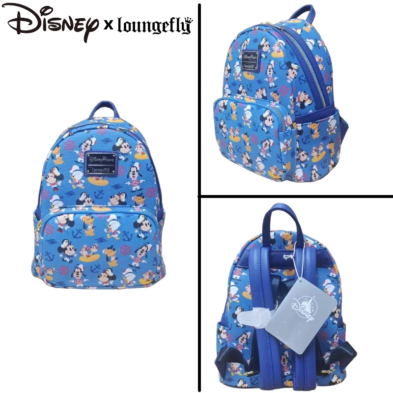

New Disney Loungefly Mickey & Friends Cute Cartoon Printed Backpack Fashion Casual Bag Gift For Women Girls Fans