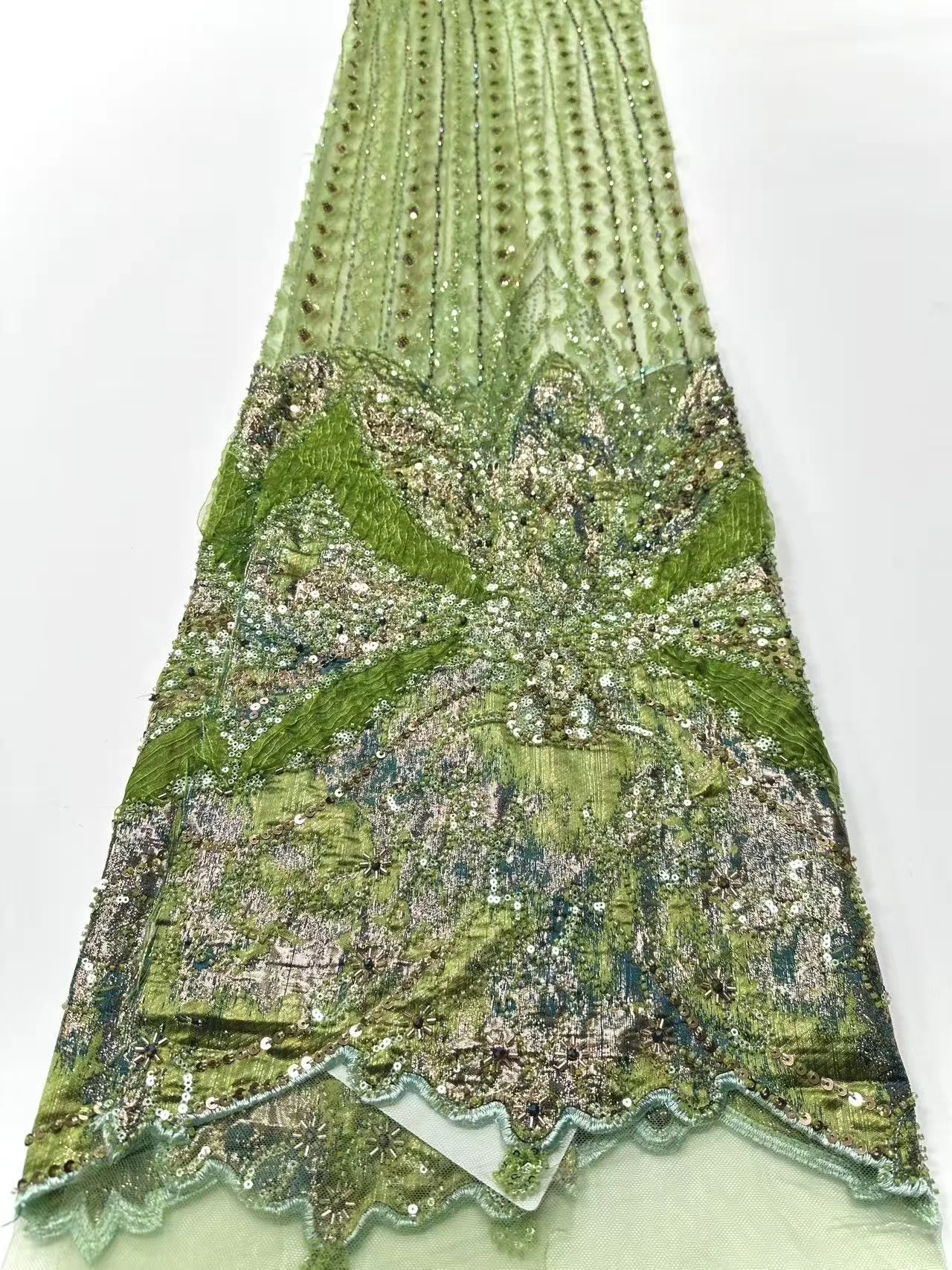 النيجيري المطرزة أقمشة الدانتيل 2026 نمط جديد الأفريقي الفرنسية شبكة مطرزة حجر الراين النسيج لفساتين مواد الخياطة S1943 #6