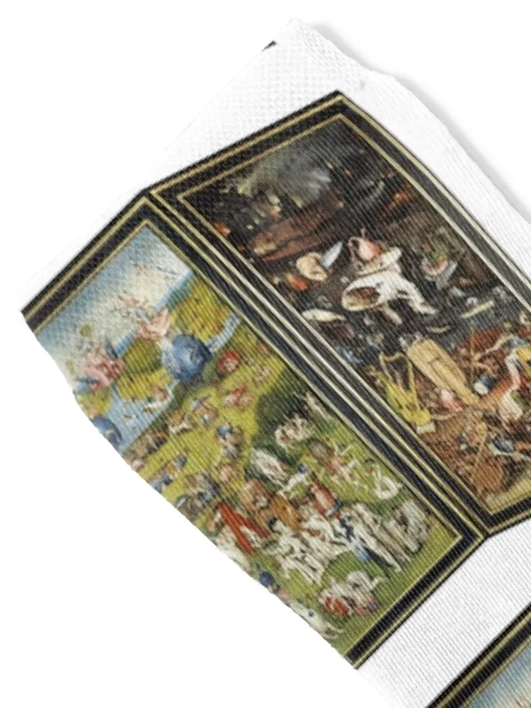 Hieronymus Bosch The Garden of Earthly Delights painting triptych Socks cool summer japanese fashion Socks Women's Men's