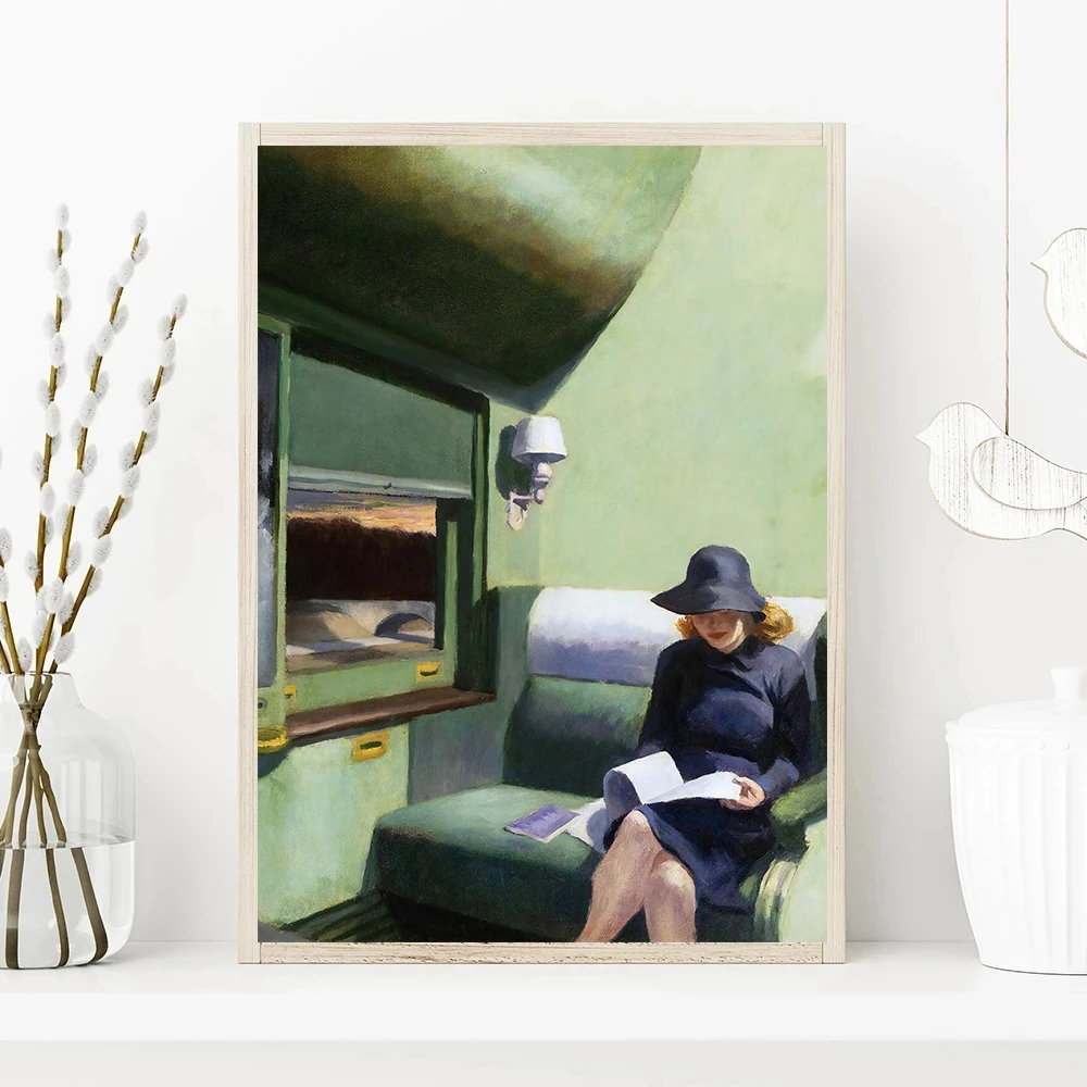 Obrazy na płótnie Edwarda Hopp – Watercolor Poster Print recenzja i cena