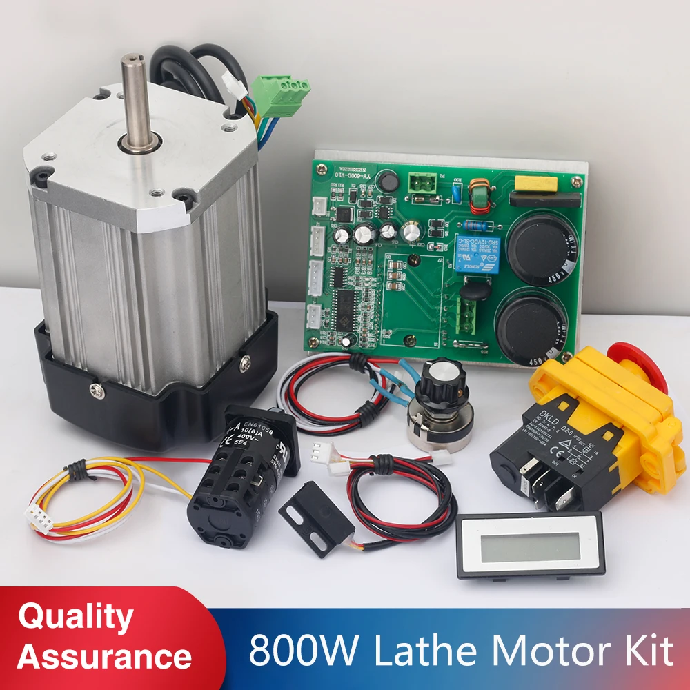 

800W&550W DC Brushless Motor 220V CJ0618 Digital Display Main Control Board Lathe Power Drive Board&Motor Kit