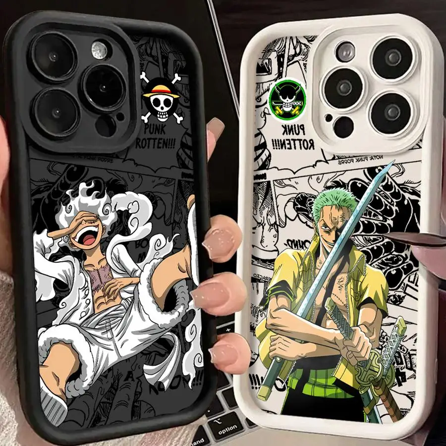 

Anime Luffys Zoros Phone Case For Samsung Galaxy A17 A07 A06 A26 A16 A35 A55 A25 A05s A15 A54 A34 A36 A24 4G 5G Soft Back Cover