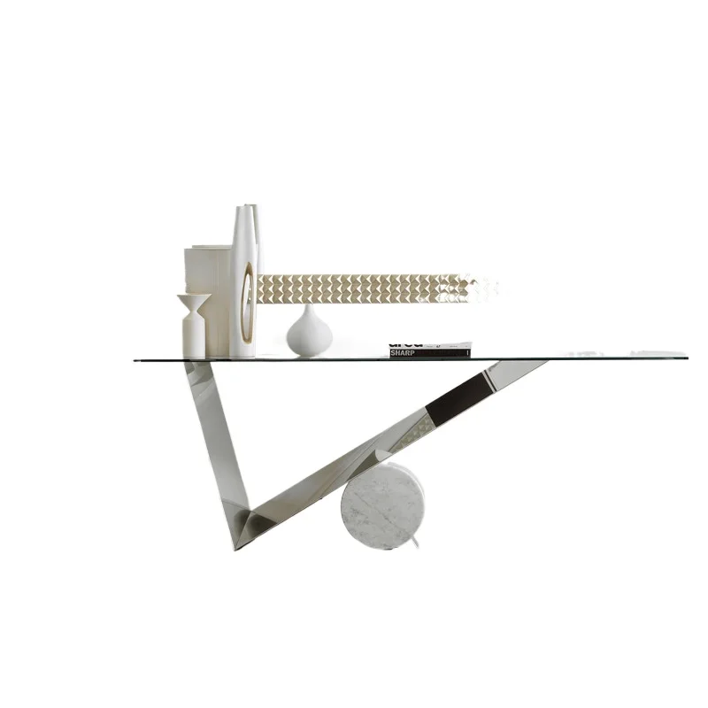 

High-end Italian porch table, narrow against the wall, case table