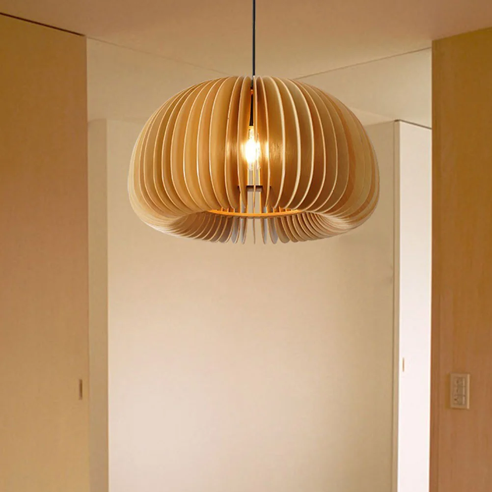 

Chandelier Ceiling Light Woven Garden Lantern Wooden Restaurant Pendant