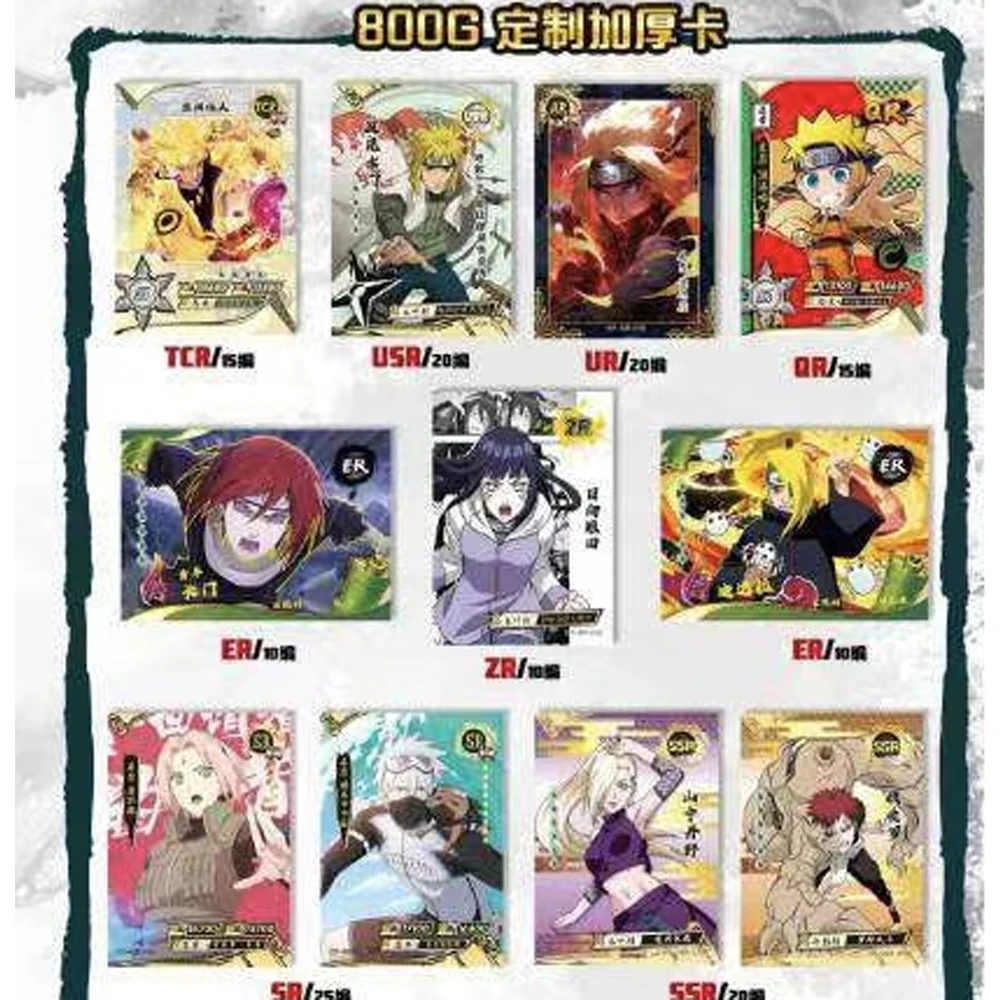 New Naruto Collection Cards Cartoon Deidara Shippūden TCG SP SSP Rare Trading Collection Card Battle Carte for Children Gift Toy