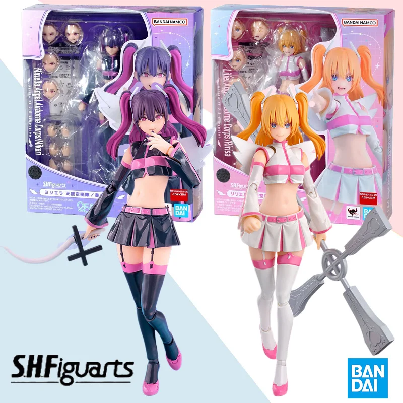 

Bandai Original Genuine SHFiguarts SHF Liliel Angel Airborne Corps Ririsa Mikari Anime Action Figure Collector's Toy Model Gift