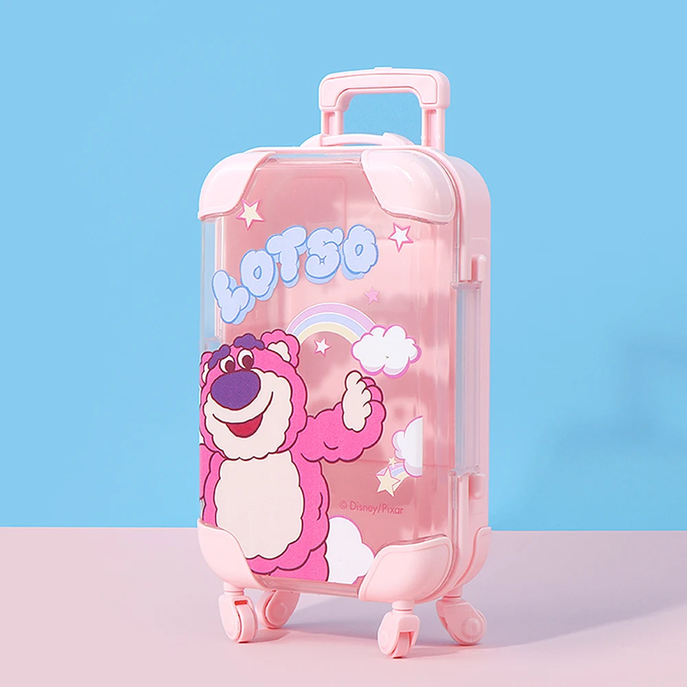 MINISO Disney Anime Alien Sullivan Lotso Turning Red Suitcase Series Desktop Decorate Sundries Sorting Storage Box Gift