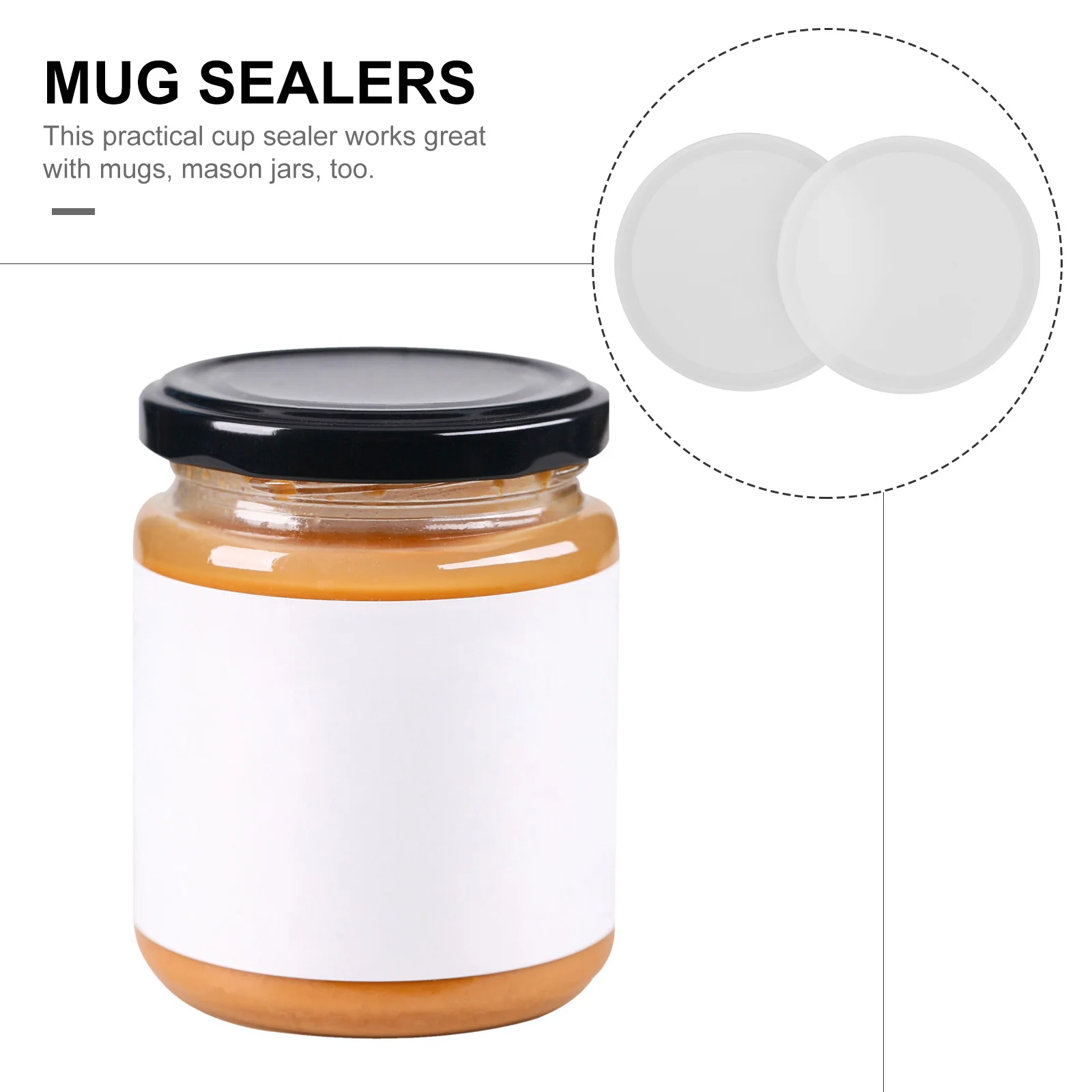 

4pcs Silicone Sealer For Cups Jars Leak-Proof Reusable Heat-Resistant Sealing Fins Kitchen Household Storage Tools