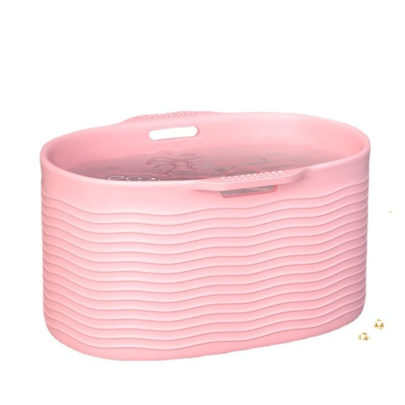 

Plastic Large Bubble Bathtub Shower Adults Handle Thickened Bathtub Cleaner Woman Bathroom Supplies