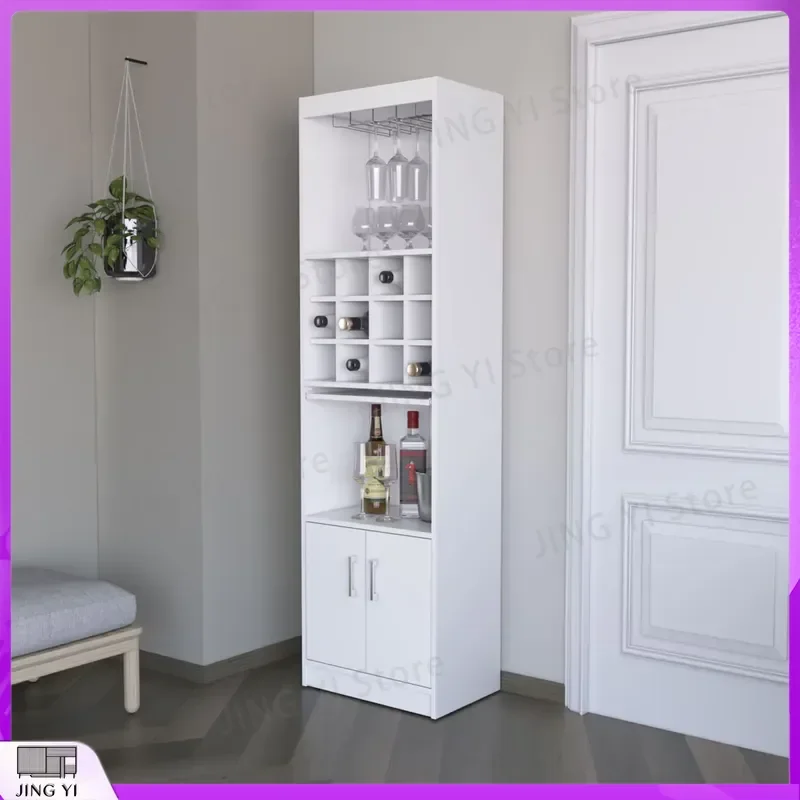 

Lowa Multi-Function Bar Cabinet with Wine Cooler Storage Unit Refrigerated Beverage Center Temperature Control Dual Zone Wine