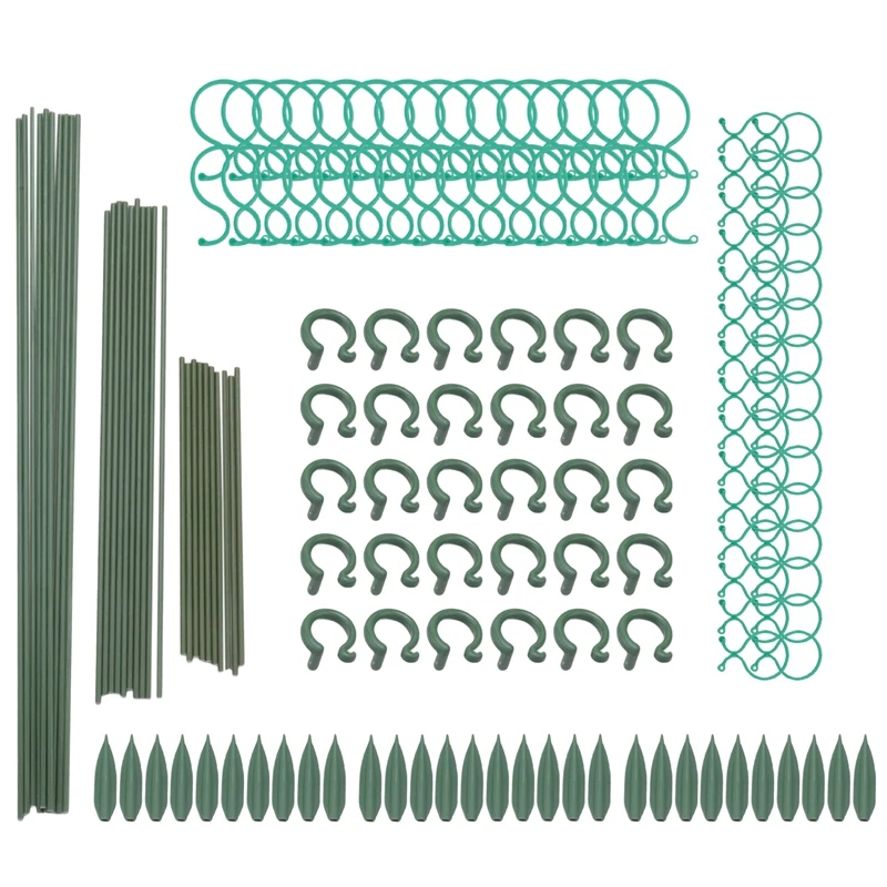 Hot 30Pcs Plant Support Stakes Single Stem Plant Support Stakes Amaryllis Plant Cage Support Rings For Indoor Plants