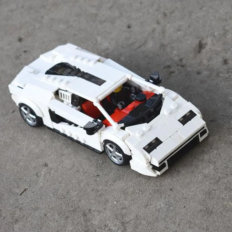 Bloques de construcción de coche de carreras de MOC-121353 Speed Champion - LPi 800-4, juguete de coche deportivo, modelo de bloques de construcción, regalo de cumpleaños DIY, regalo de Navidad, 465 piezas