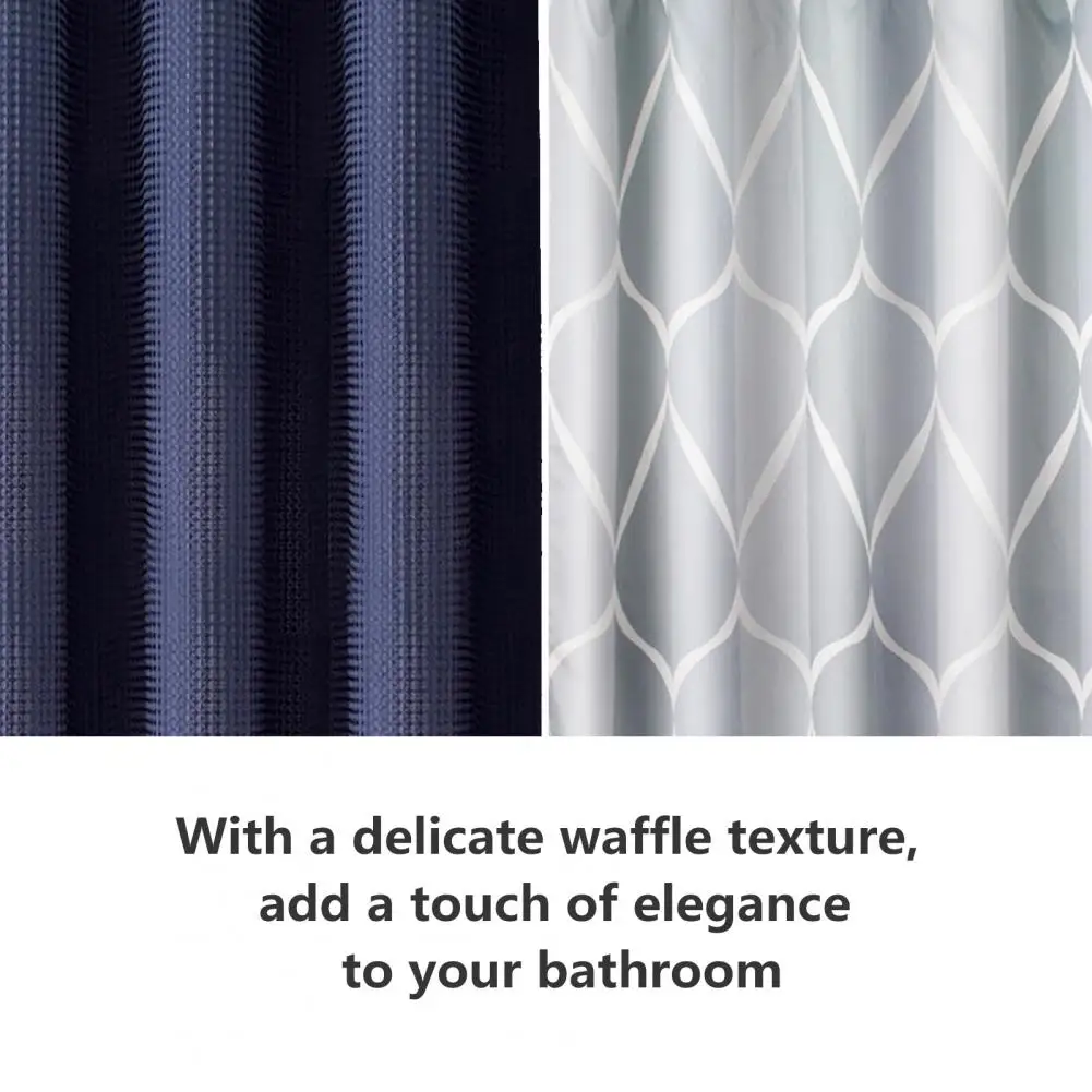 

Waterproof Shower Curtain Water-resistant Shower Curtain Waterproof Waffle Design Shower Curtains for Elegant Home for Every