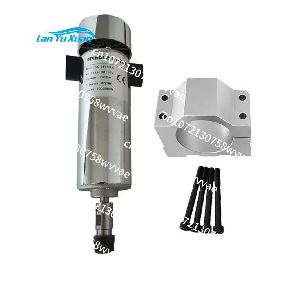 800W CNC Spindle Motor Kit Air Cooled DC110V 20000RPM ER16 Collet Spindle Motor Power Supply Speed Governor for  CNC Router