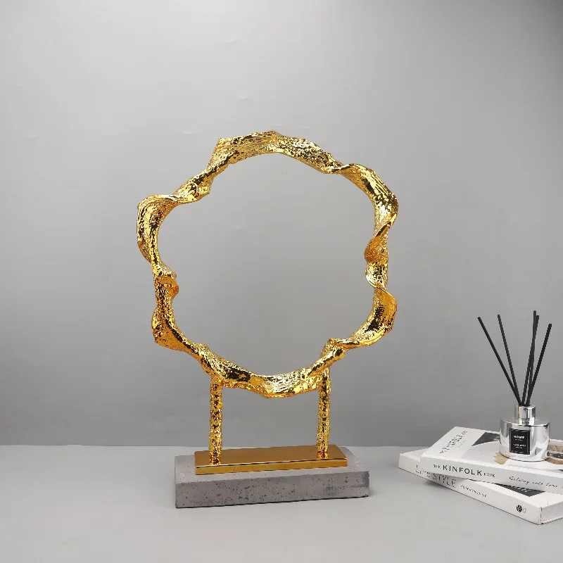 

Скандинавская креативная геометрическая скульптура из смолы, украшение для гостиной, прихожей, отеля, спальни, демонстрационной комнаты, мягкий декор, украшение для дома