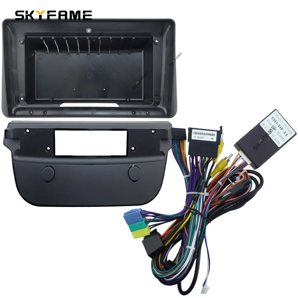 SKYFAME Car Frame Fascia Adapter Canbus Box Decoder Android Radio Dash Fitting Panel Kit For Dongfeng Fengon DFSK Glory 500