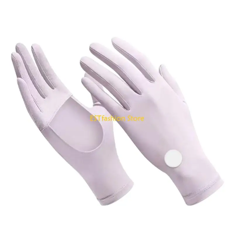 Y5GC Sun Full Finger Gloves for Women for Driving Cycling and Outdoor Activity