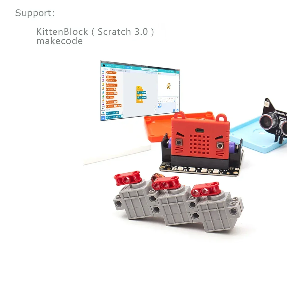 Сервопривод Geek, программируемый 270 градусов для Microbit Smart Car, версия рулевого механизма 3-5 В для детей, развивающая игрушка, подходящая с Legoeds