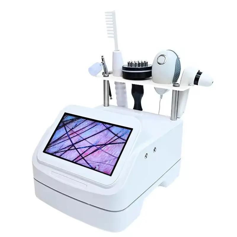 Professional 5 in 1 Hair Scalp Care Machine Hair Testing Instrument Hair Scalp Analyzer Detector Skin Follicle Scanner