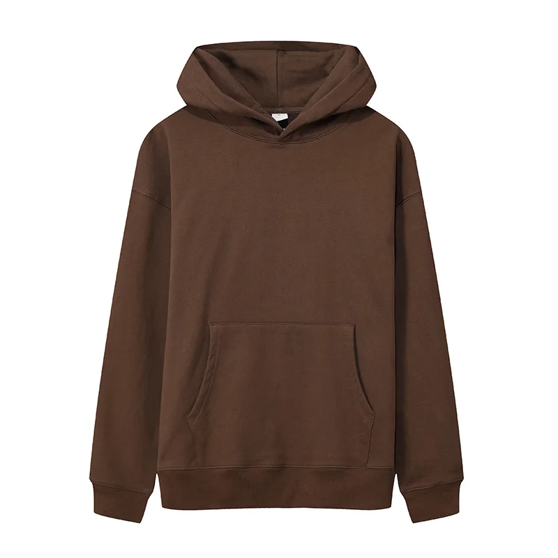 530gsm 100% Baumwolle French Terry High-End schwere neue Mode Winter pullover lässige dicke Drop-Shoulder-Sweatshirt Hoodies