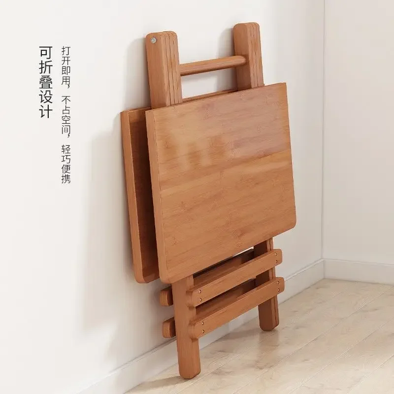 Folding Table Simple Rental Room Dining Table Square Small Floor Stall Folding Portable Square