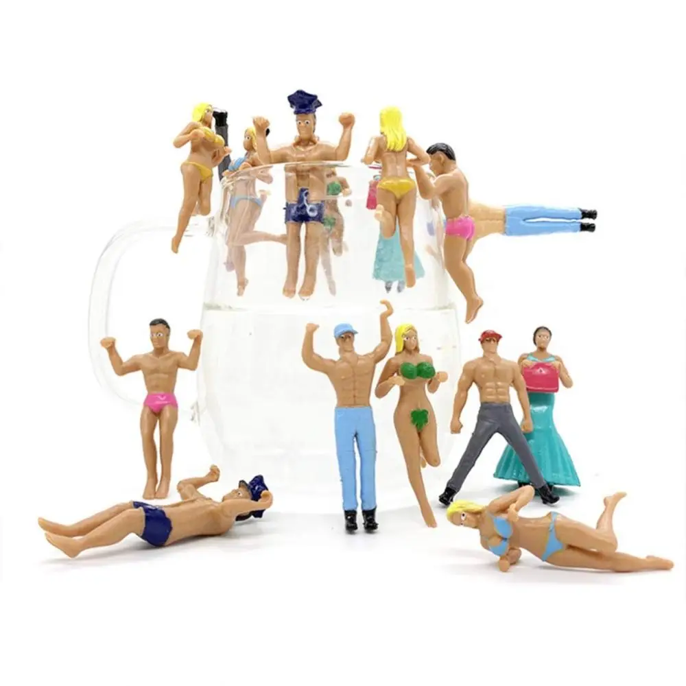 Marcadores de copa de vino para cóctel, marcador de bebida de vidrio de estilo aleatorio, etiquetas de vino, adornos de taza, figuritas de acción, adornos de taza de muñeca