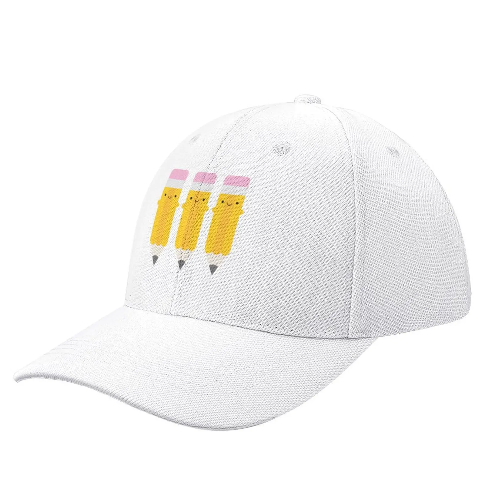 Happy Kawaii Pencils Baseball Cap Big Size Hat hard hat Fishing cap Female Men's