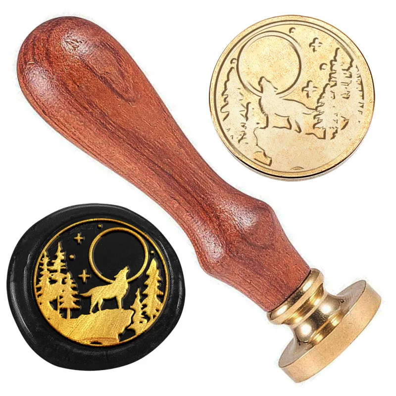 Wolf Cliff Moon Wax Sealing Stamp 1\