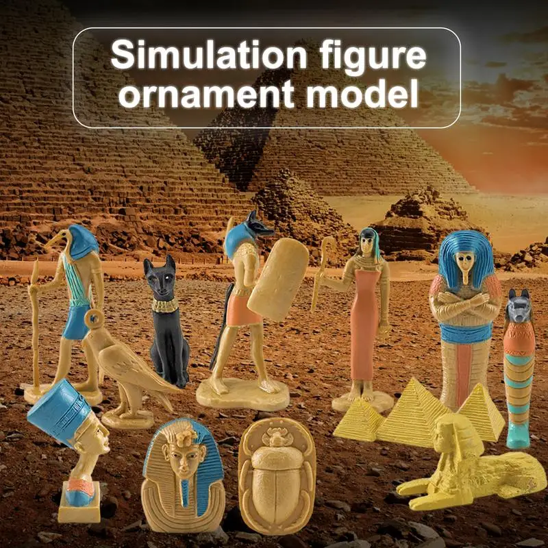 Egyptian Pyramid Model Kit | Ancient Egypt Ornaments Model | Sphinx Egyptian Culture Simulation Handicraft Ornaments Model Home