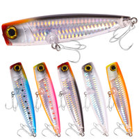 11cm 23g 13cm 43g Popper Fishing Lure Topwater Popper Baits Pesca Floating Artificial Bait Bass Pike Carp Wobbler Fishing Goods
