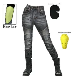 Motorcycle jeans Womens pantshigh elastic motorcycle riding rider pants Racing pants with protective
