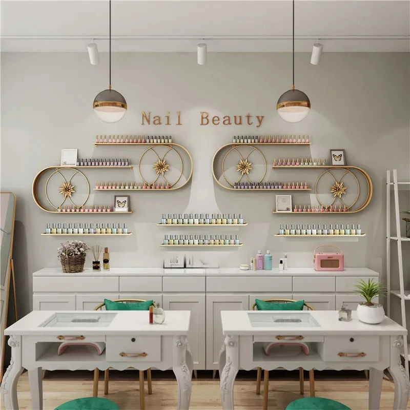 

Customize.Nail Salon Storage Nail Rack Nail Oil Wall Hanging Cosmetics Display Rack