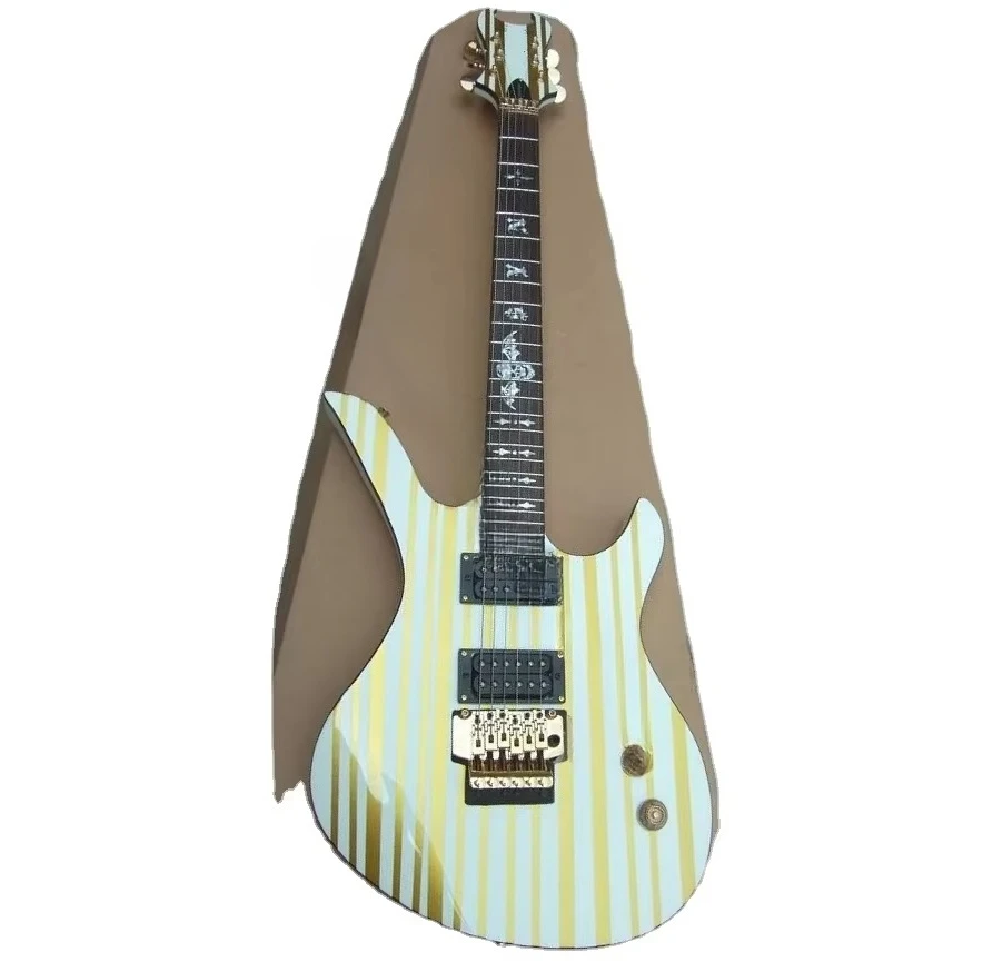 

STLF Weifang 6 String Stripe Electric Guitar in Gold Colour