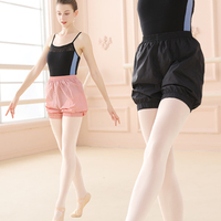 Women Ripstop Dance Pants Black Ballet Shorts Warm-up Sweat Pants Tracksuit Shorts Sport Pants for Running/Fitness/Yoga/Dance
