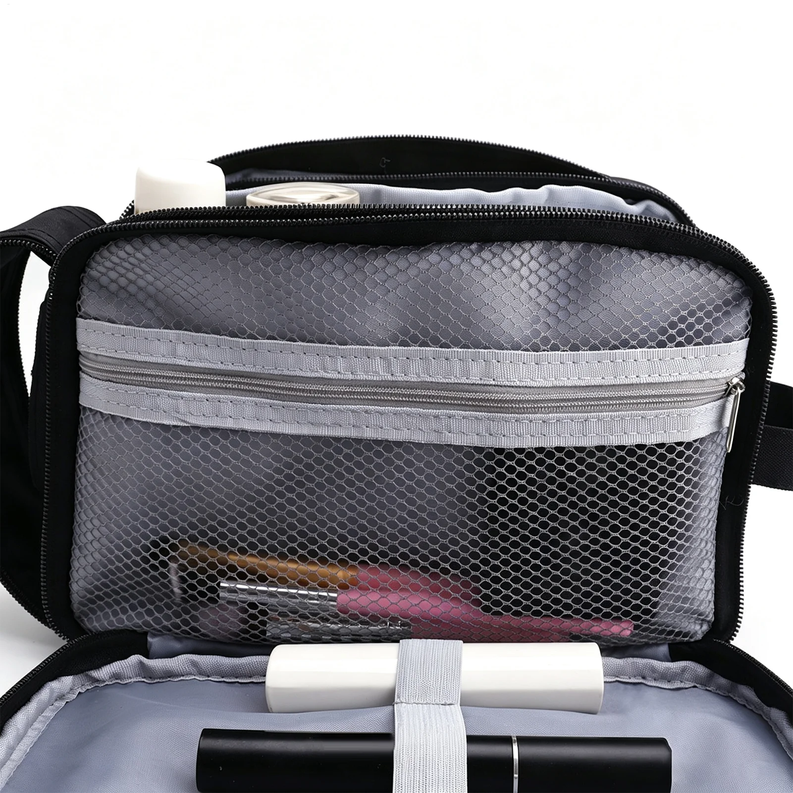 Travel Toiletry Bag For Men Waterproof Large Capacity Leakproof Zipper Pouch Shaving Bag Cosmetic Pouch For Shaver Cream Lotion