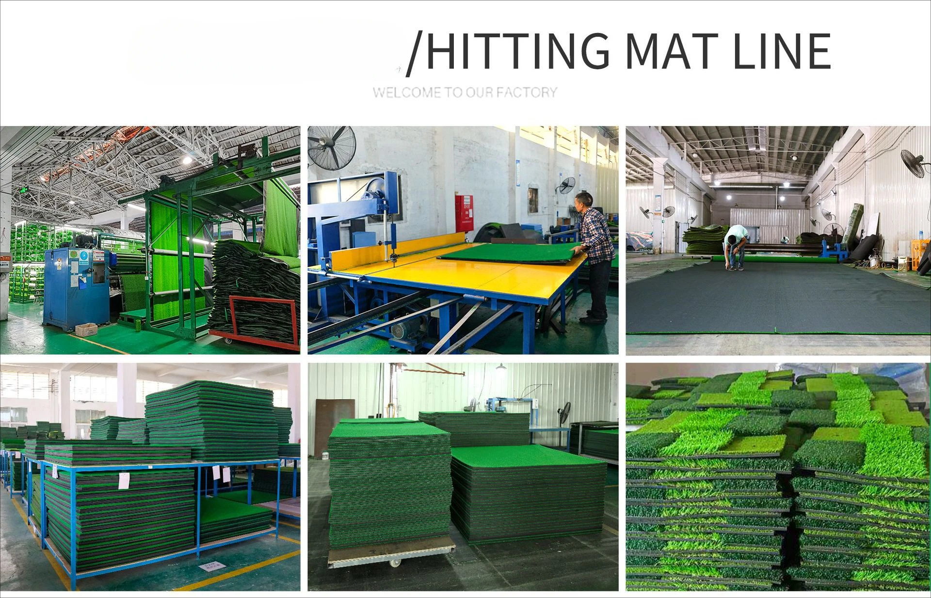 

Professional 3D Teaching Golf Hitting Mat 1.5*1.5m Golf Driving Range Mat for Training for Golfers of All Levels