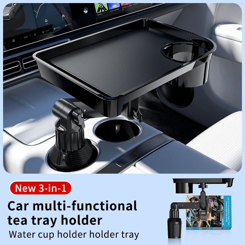 Multi Functional Dining Plate, Car Mounted Dining Plate. Cup Holder Tray Car Shock Resistant. Automotive Interior Accessories