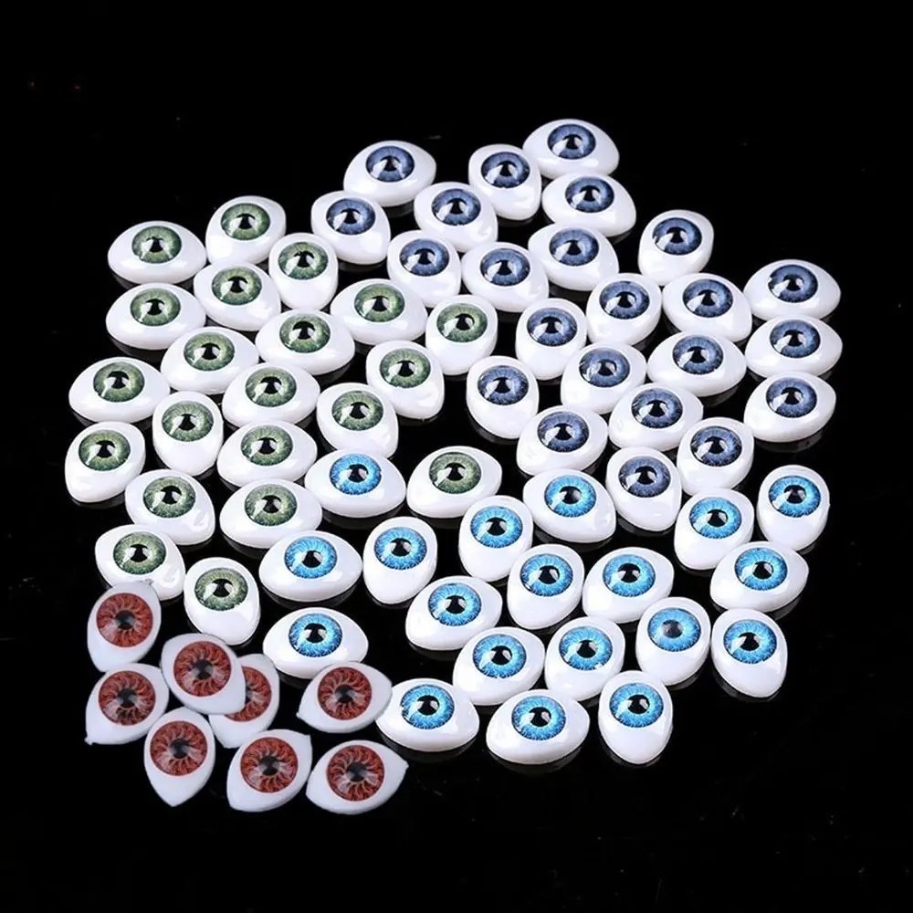 20pcs New Plastic Funny Safety Eyes 4 Colors DIY Craft Boat Shaped Eyes Handmade Animal Puppet Making Dinosaur Eyes - view 2