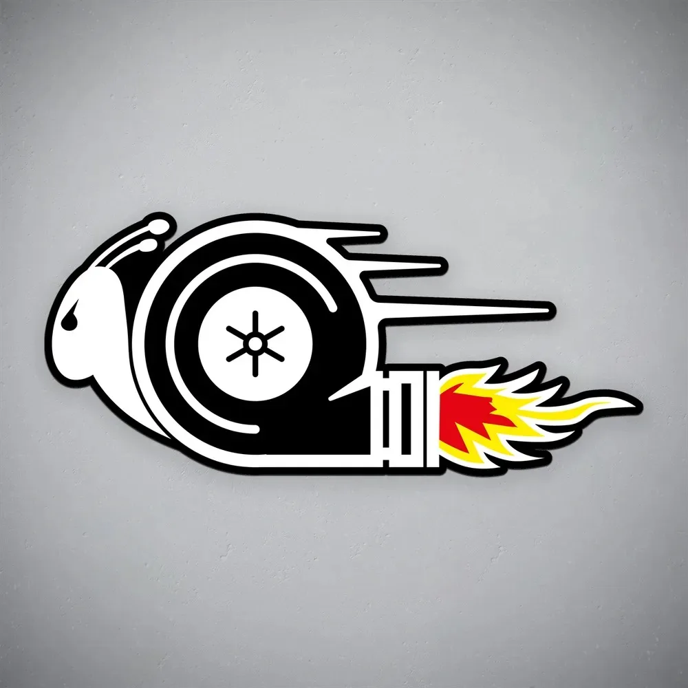 

Car sticker "Turbo Snail" Waterproof Decals Sticker For Car Decoration Vintage
