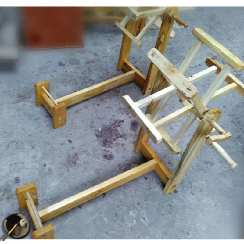 simple silk drawing  silk reeling  winding machine textile tool model silk machine free shipping