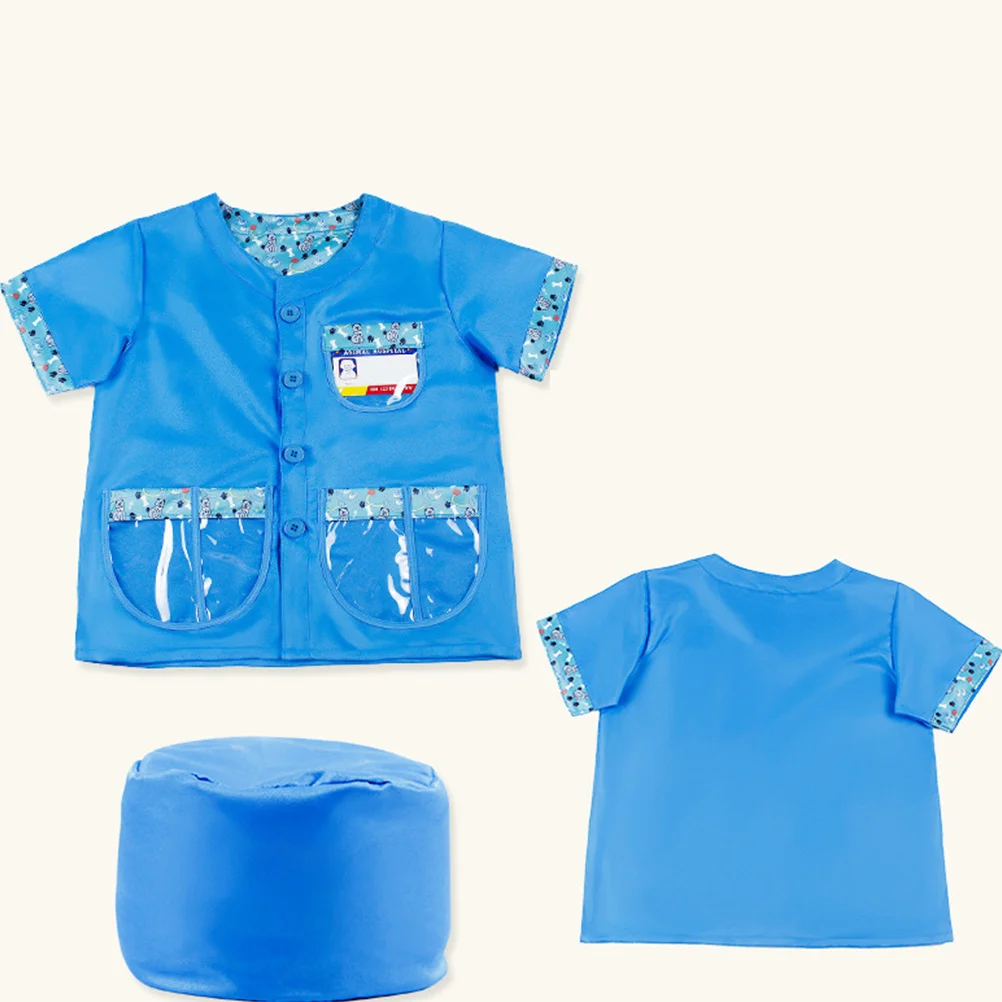 

Role Play Costume Set Veterinary Cosplay Outfit Washable Reusable For Halloween Carnival Party Dress Up 110-130Cm