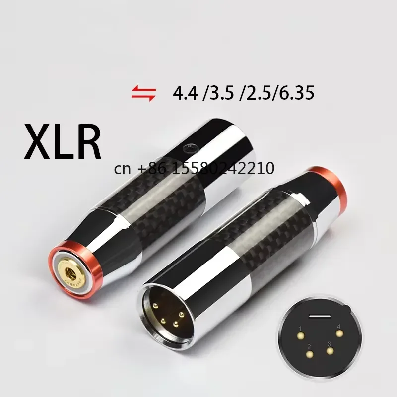2026 hot 4 Pin XLR Male to 4.4mm 3.5mm 2.5mm 6.35mm Female Adapter Balanced Sound Card Audio 4 Core XLR Adapter Cable
