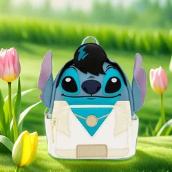 HOT Stitch Women zaino Loki Baby Yoda Lady Bags Toy Story 3 Alien PU Leather Double Strap Stitch zainetto borsa Casual Bag