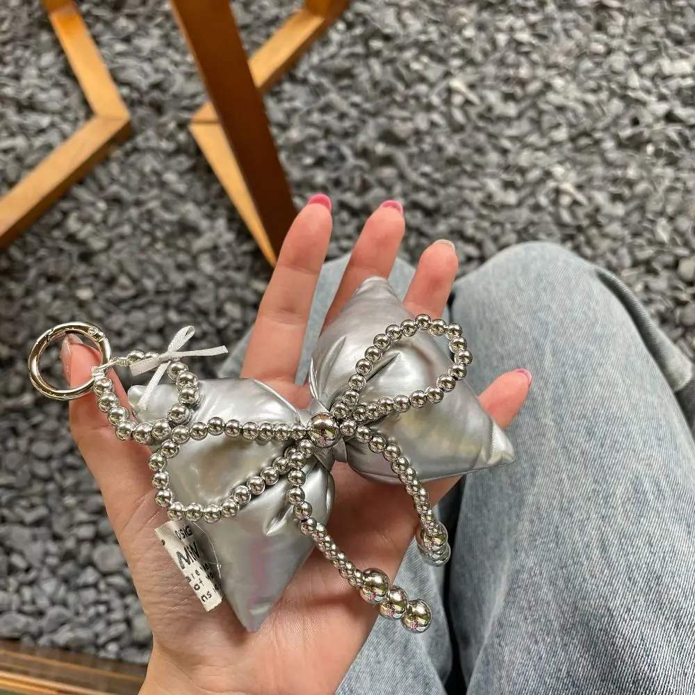 Cute Sweet 3D Bowknot Keychain Bag Accessories INS Korean Bag Hanging Pendant Phone Lanyard Gifts