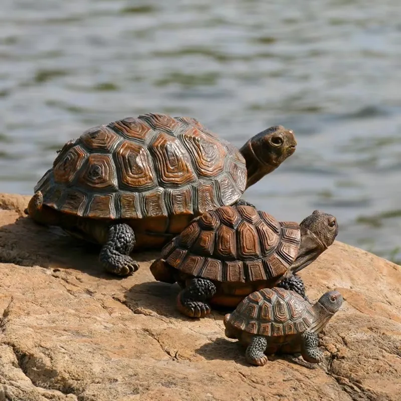 Adornos  resina  tortuga Animal simulado, jardín al aire libre, Villa, patio, piscina, pecera, diseño  decoración, modelo